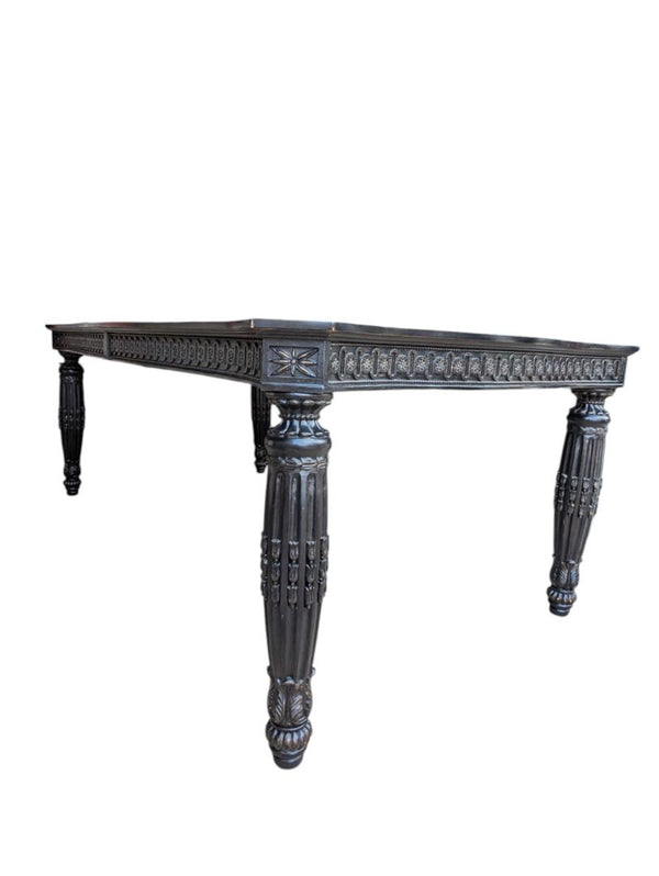 Large Black Victorian Dining Table