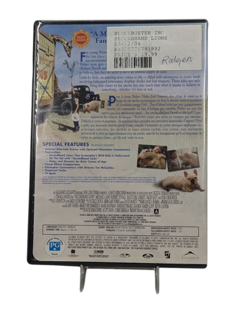 Secondhand Lions DVD