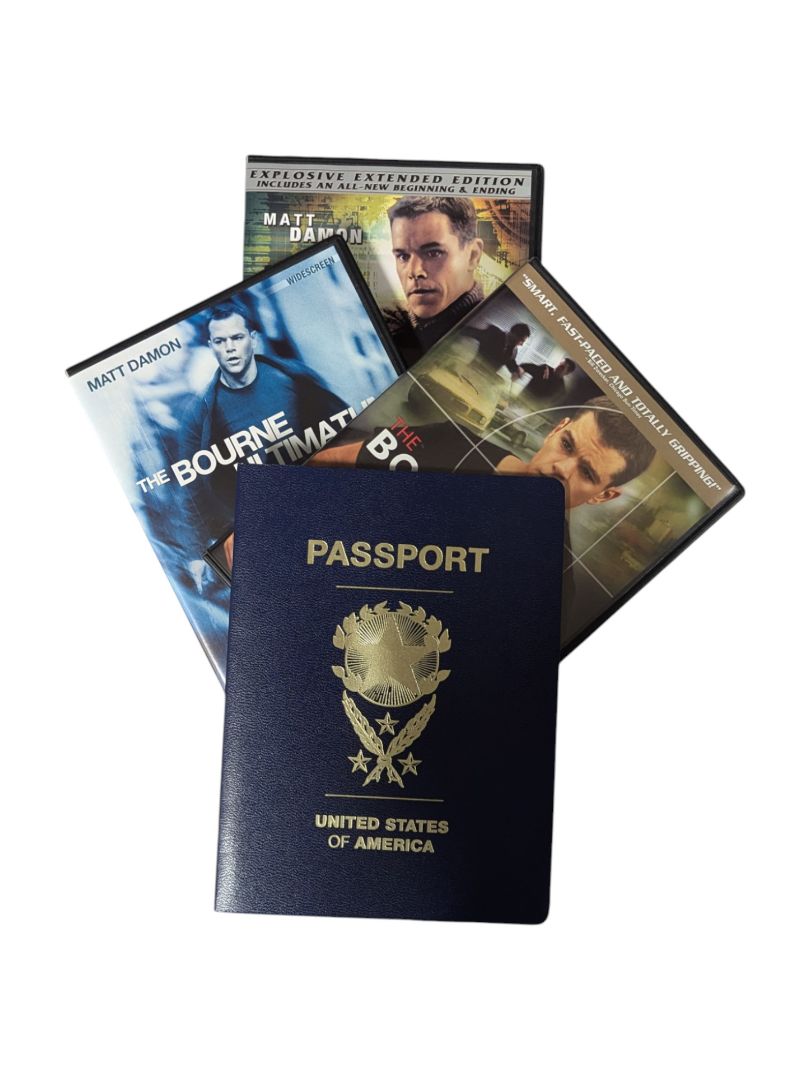 The Jason Bourne Collection 3 DVDs & Passport