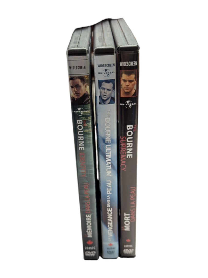 The Jason Bourne Collection 3 DVDs & Passport