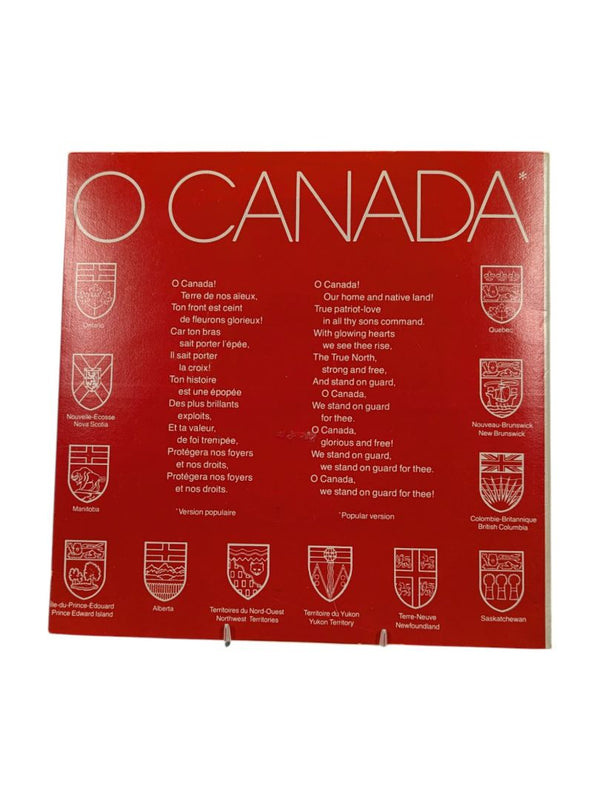 1976 O Canada National Anthem 45 RPM Vinyl Record