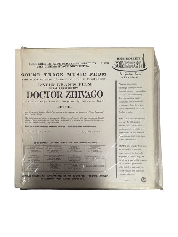 Doctor Zhivago Scores Composed by Maurice Jarre LP