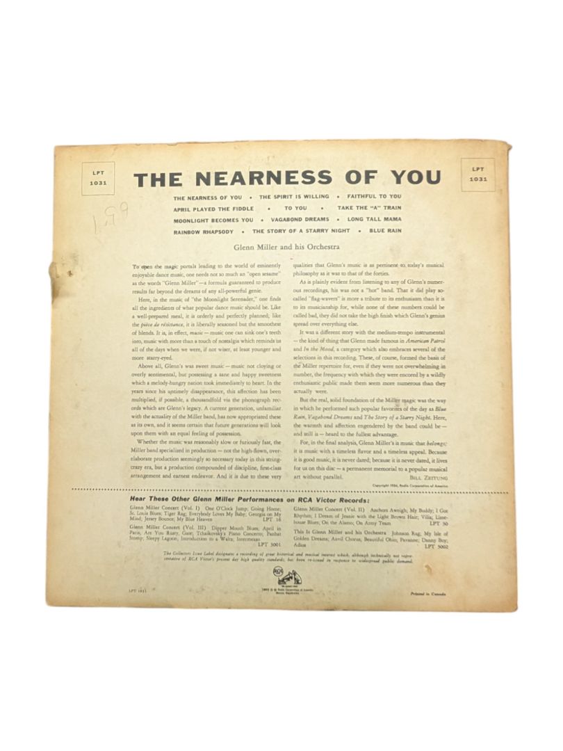 Glenn Miller: The Nearness of You (Collector Issue) LP