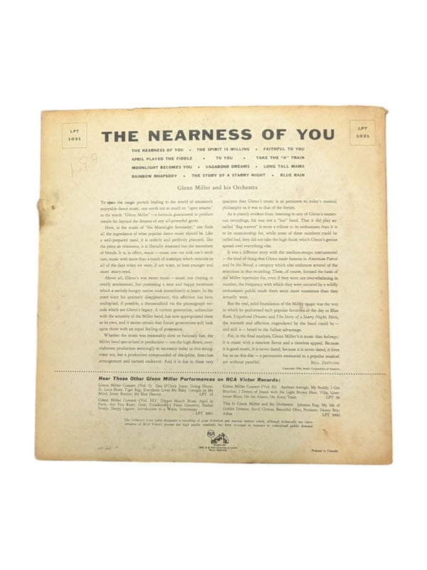 Glenn Miller: The Nearness of You (Collector Issue) LP