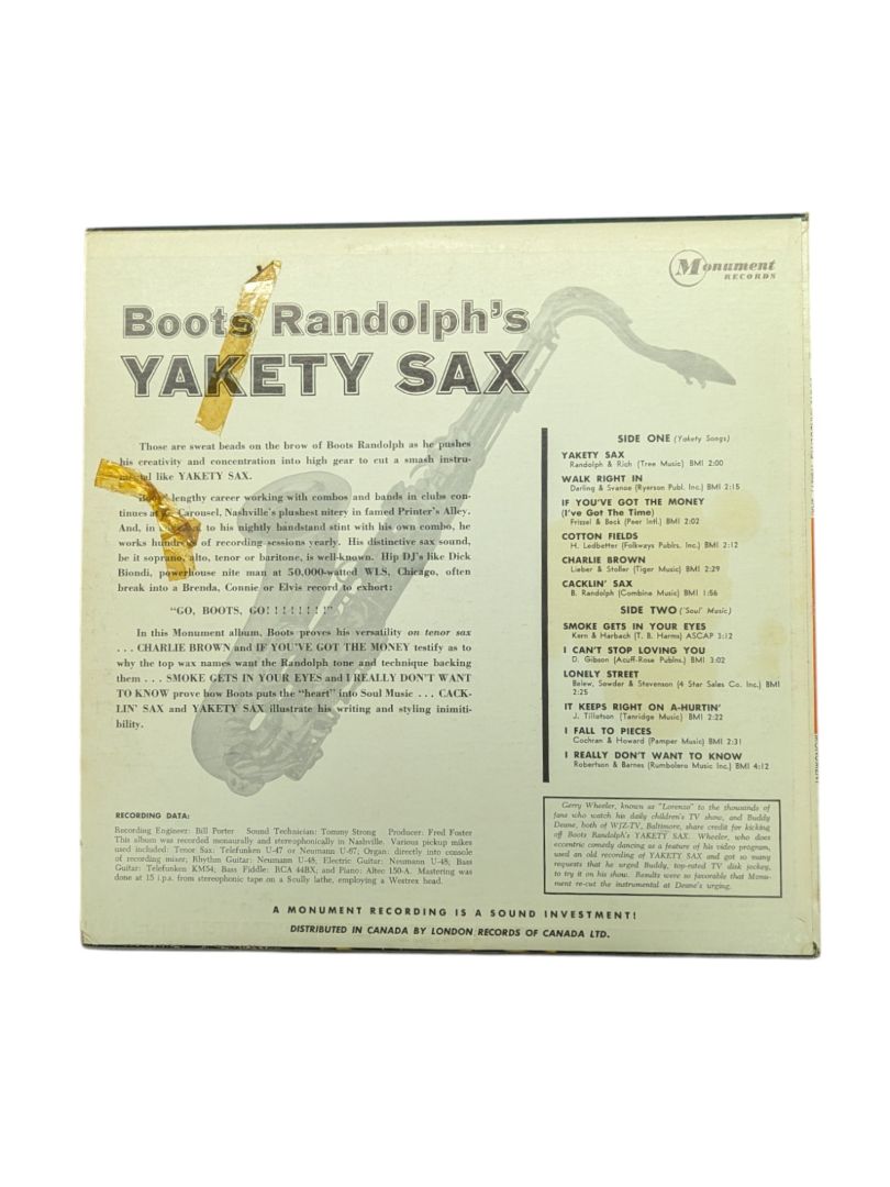 Boots Randolph's Yakety Sax LP