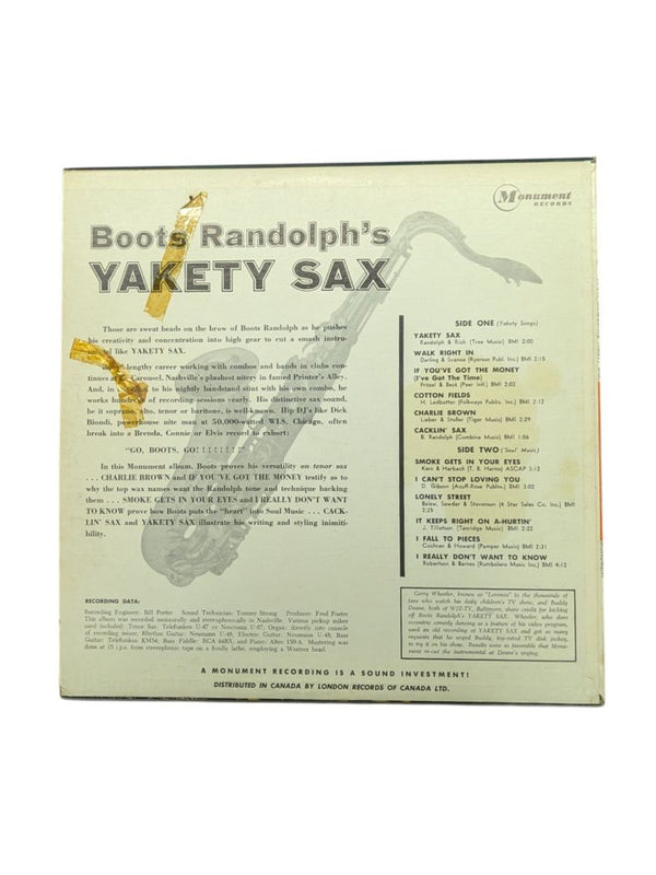 Boots Randolph's Yakety Sax LP