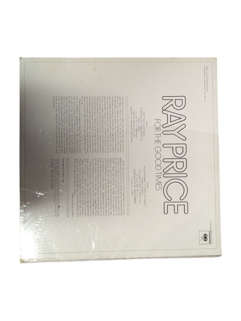 Ray Price: For the Good Times LP