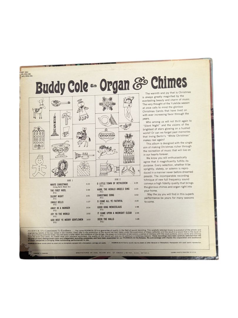 Christmas Organ & Chimes with Buddy Cole LP