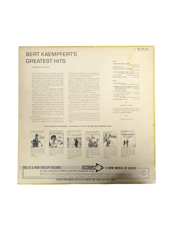 Bert Kaempfert's Greatest Hits LP