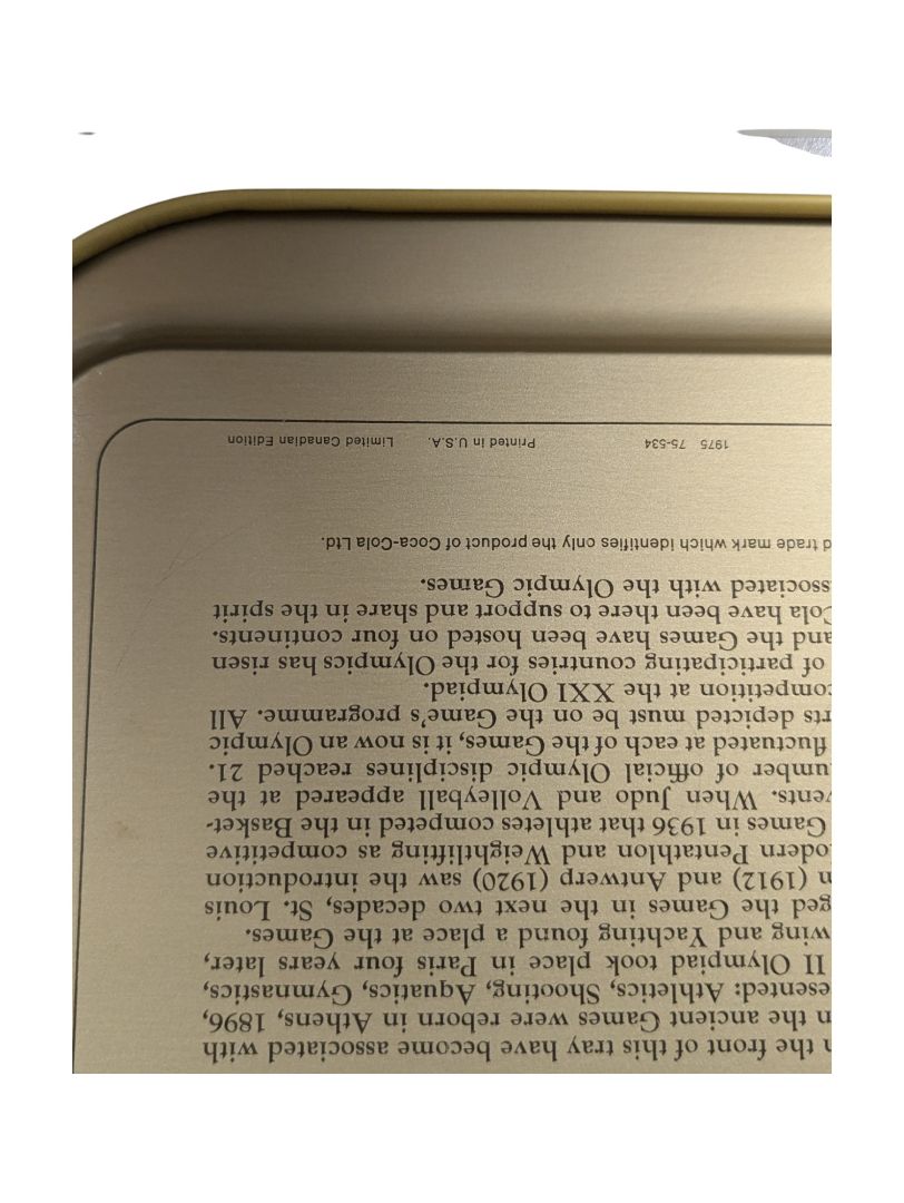 Olympic Tray, Montreal 1976