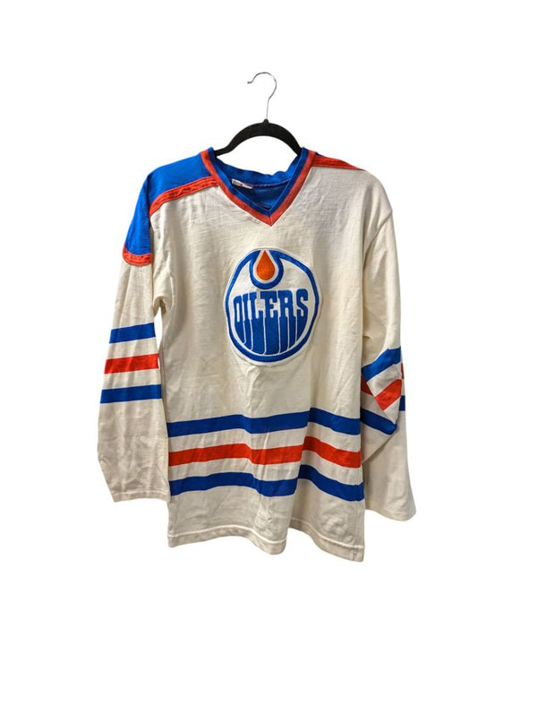 Vintage 80's Sandow Edmonton Oilers Hockey Jersey Small