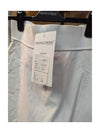 White Denim Skirt Stretchable Waist Frank Lyman Size 4