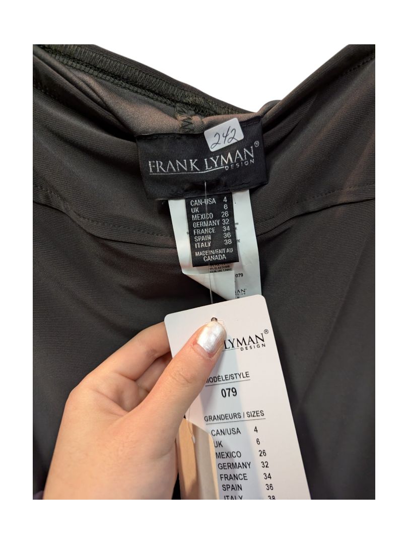 Black Stretchy Skirt Frank Lyman Size 6