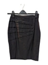 Black Skirt with Folded Pattern Frank Lyman Size 2