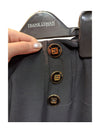 Black Stretchy Skirt with Buttons Frank Lyman Size 4