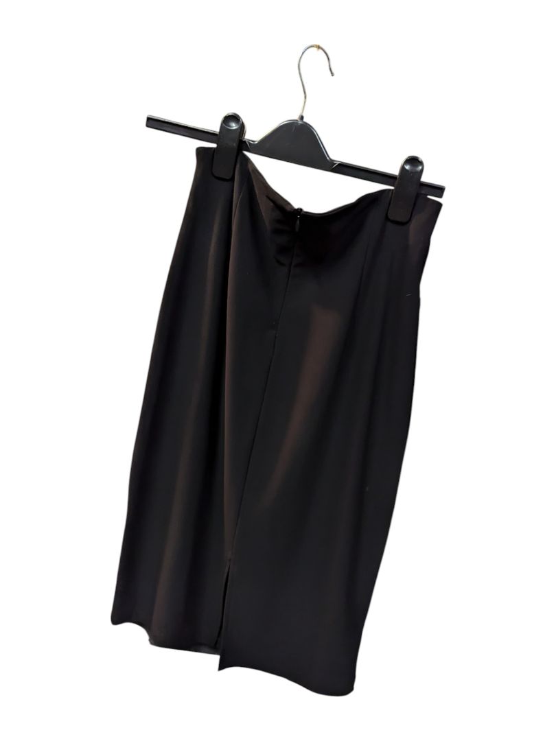 Black Stretchy Skirt with Buttons Frank Lyman Size 4