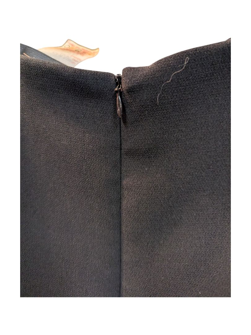 Black Short Skirt with Golden Chain Pariscope Size 6