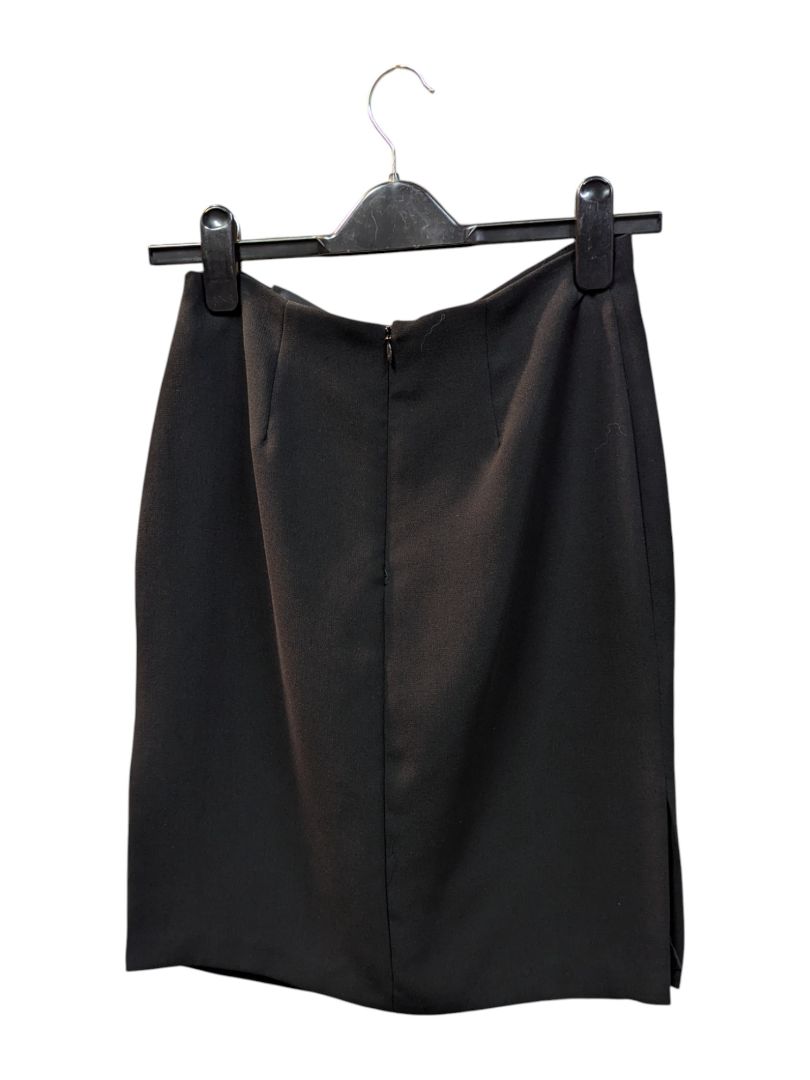 Black Short Skirt with Golden Chain Pariscope Size 6