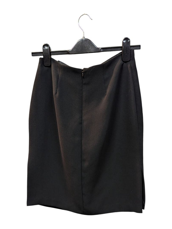 Black Short Skirt with Golden Chain Pariscope Size 6