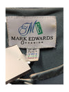 Blue Lux Blouse Mark Edwards Size 9