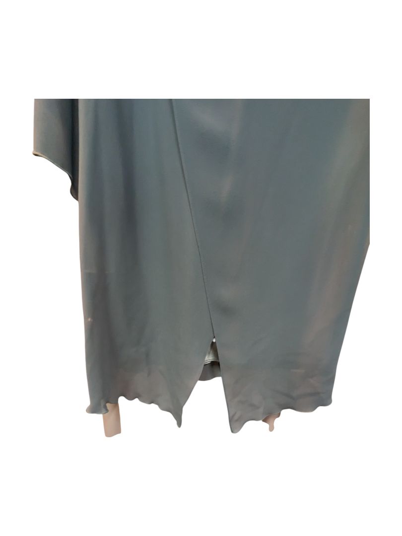 Blue Lux Blouse Mark Edwards Size 9