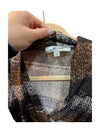 Brown and Black Drapey Shirt Miko Size S