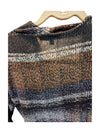 Brown and Black Drapey Shirt Miko Size S