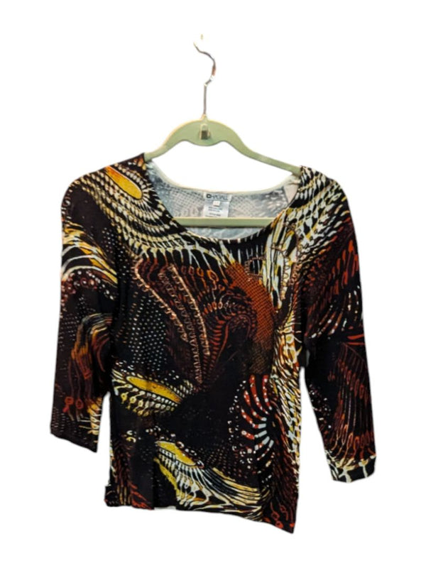 African Style Pattern Drapey Shirt Chagall Size S