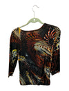 African Style Pattern Drapey Shirt Chagall Size S