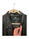 Black Pu Leather Jacket Moto Gear Size M
