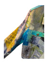 Abstract Colourful Denim Jacket Dolcezza