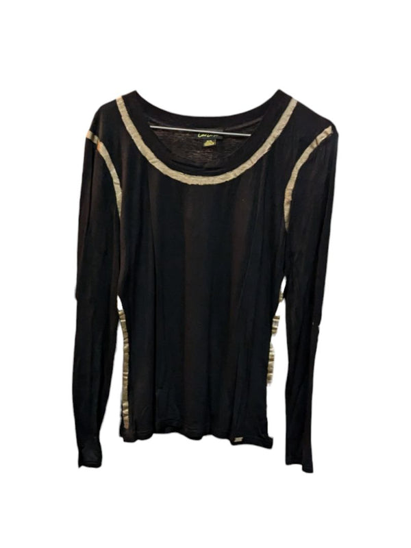 Golden Black Long-Sleeves Cartise Size M