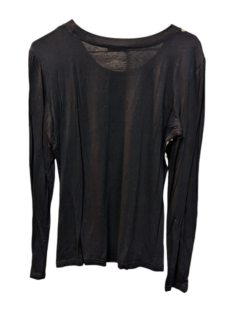 Golden Black Long-Sleeves Cartise Size M