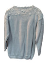 Grey Crochet Sweater Hunters Run Size M