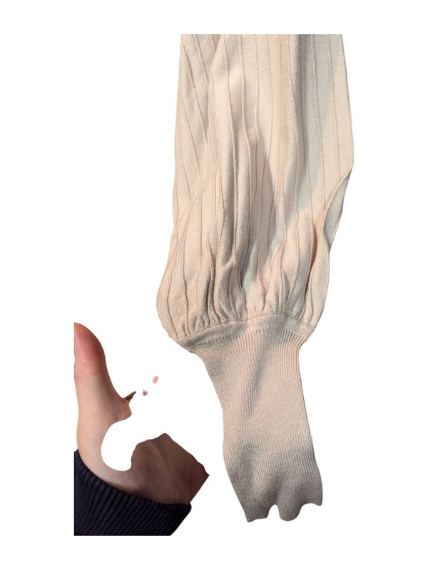 Beige Turtlenek Sweater Ravel Size S