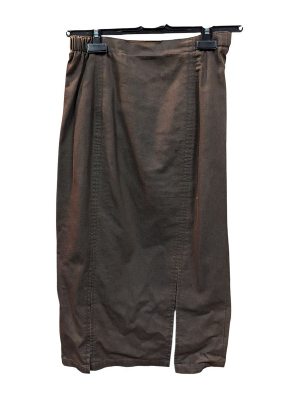 Brown Strechable Waist Long Skirt Judy Joannou