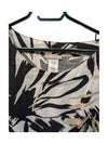 Black Tropical Print White Shirt Dolcezza Size M