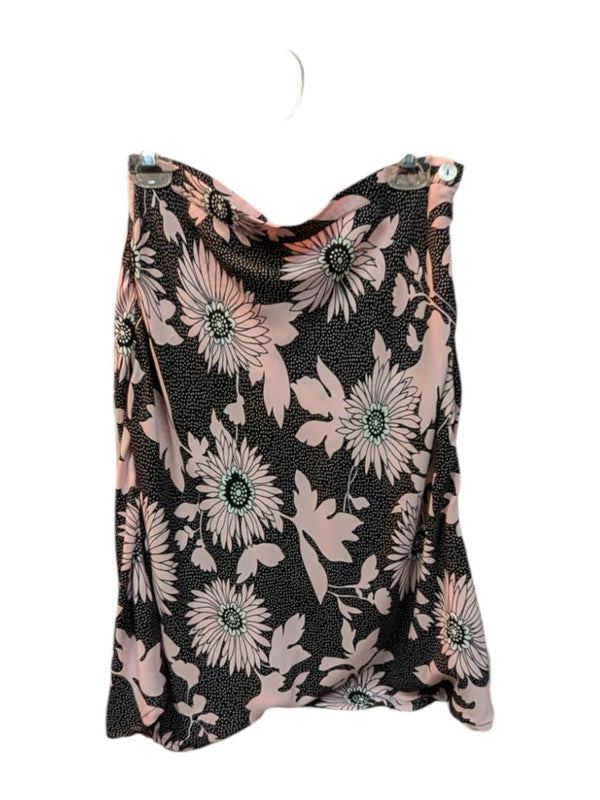 Pink Dandelion Black Skirt Judy Joannou Size S