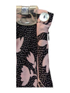 Pink Dandelion Black Skirt Judy Joannou Size S
