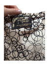 Black Circle Pattern Beige Skirt Judy Joannou Size XS
