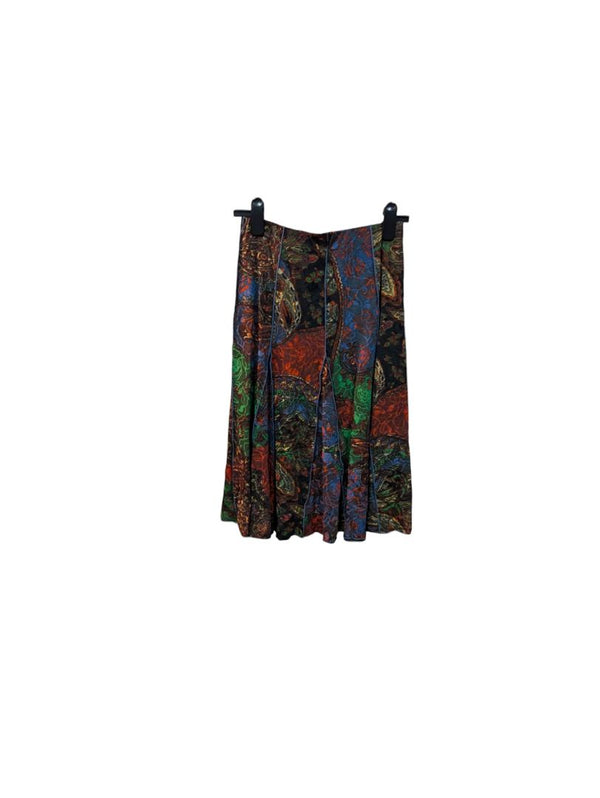 African Pattern Skirt Linea Domani Size S