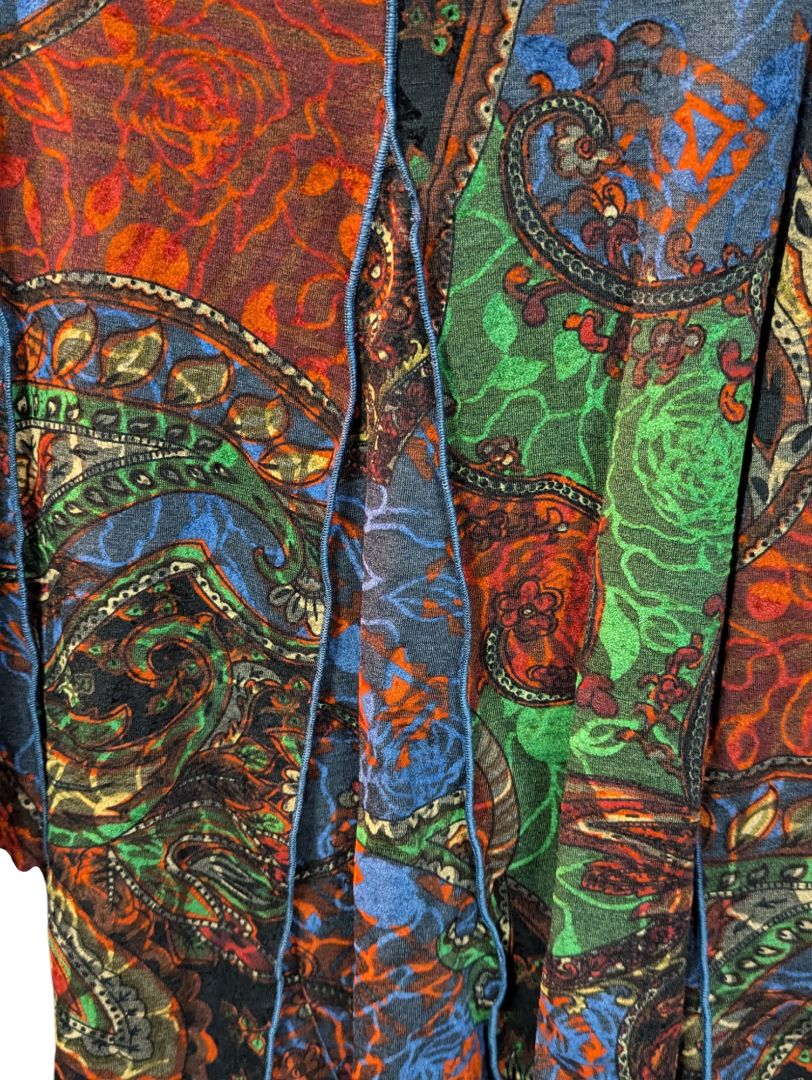 African Pattern Skirt Linea Domani Size S