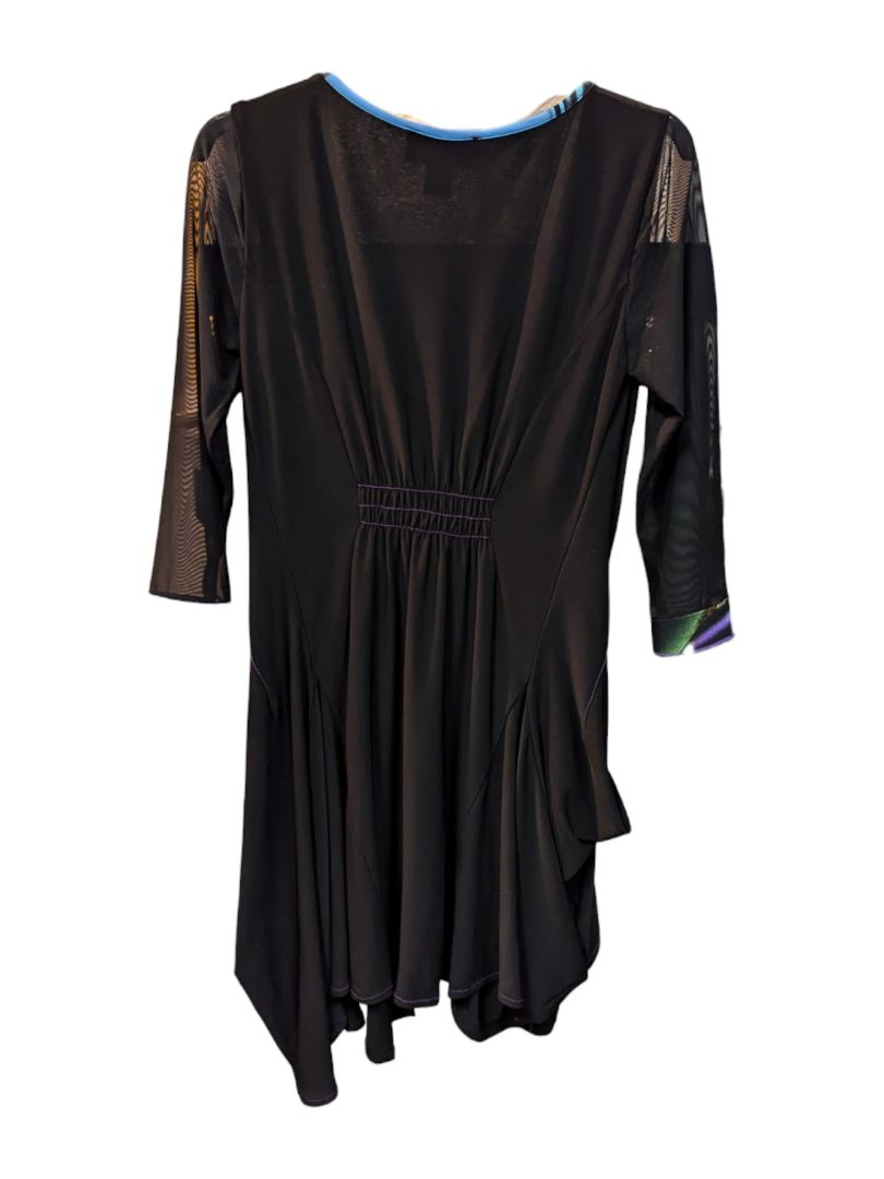Black Dress w/ Purple Lining Frank Lyman Size 4