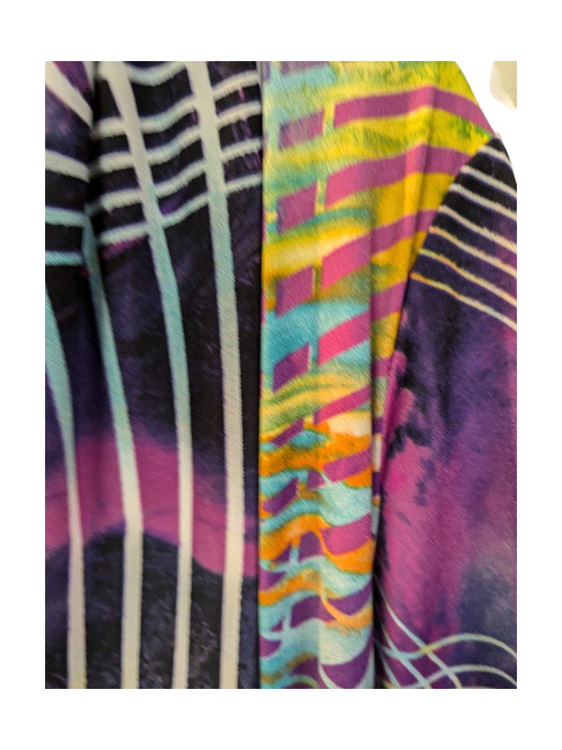 Colourful Strip Open Shirt Frank Lyman Size 2