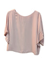 Pink Soft Knit Flutter Sleeve Blouse Frank Lyman Size 6