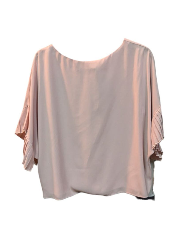 Pink Soft Knit Flutter Sleeve Blouse Frank Lyman Size 6