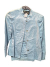 Light Blue No-Collar Denim Jacket with Pants (set of 2) Judy Joannou Size XS
