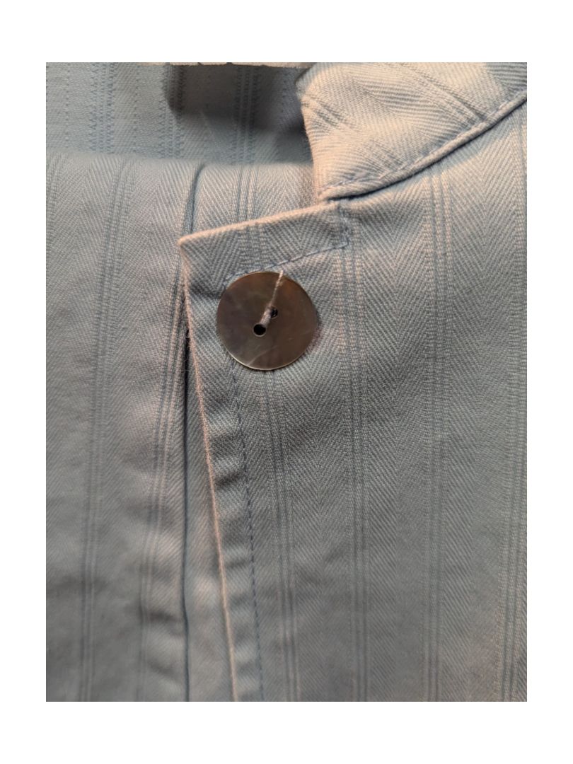 Light Blue No-Collar Denim Jacket with Pants (set of 2) Judy Joannou Size XS