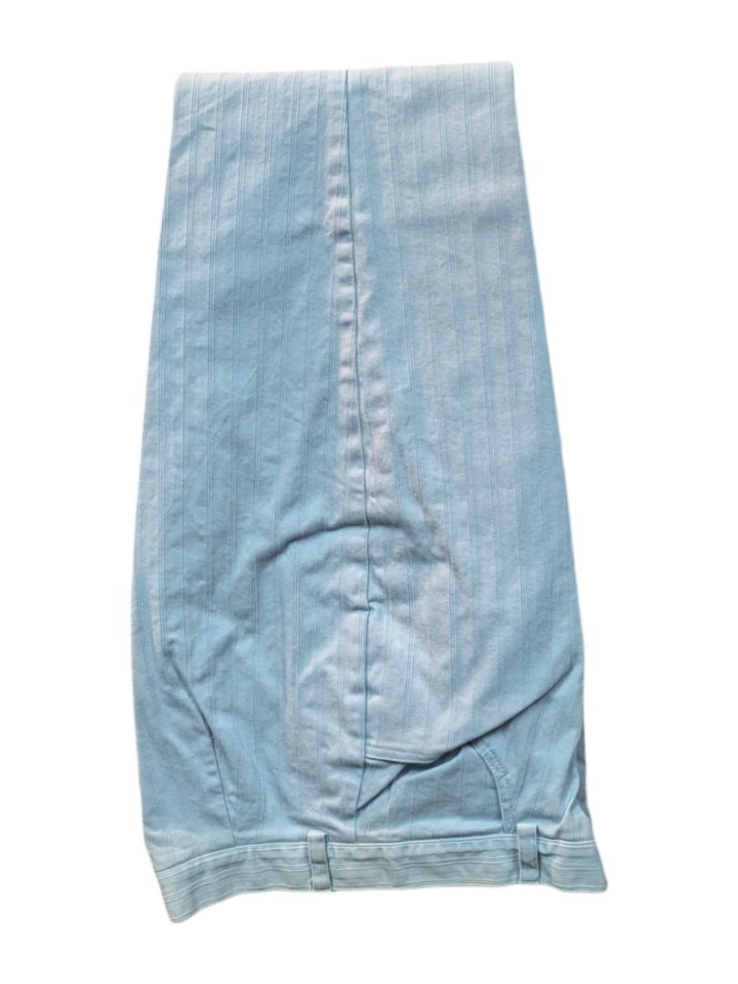 Light Blue No-Collar Denim Jacket with Pants (set of 2) Judy Joannou Size XS