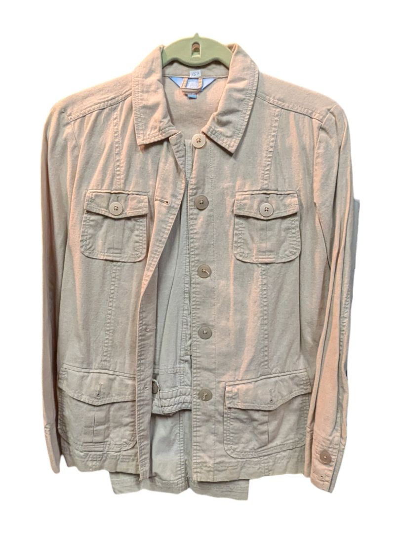 Cream Denim Coat w/ Pants (Set of 2) Denver Hayes Size S